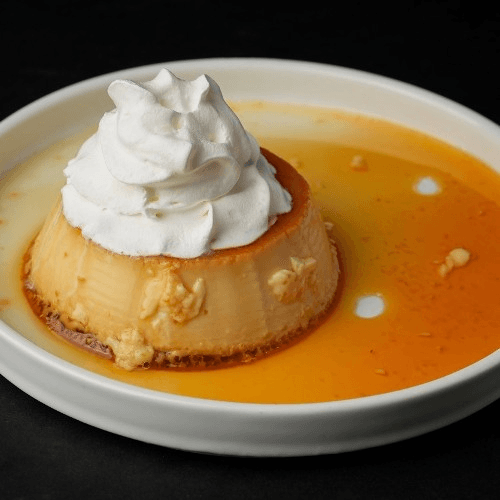 Flan a La Mexicana.
