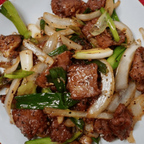 Black Pepper Beef.