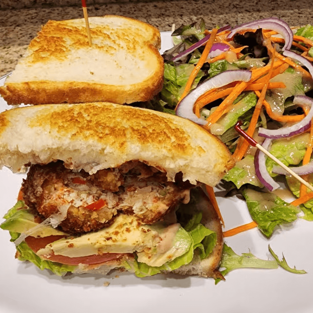 Crab-Cake Sandwich.