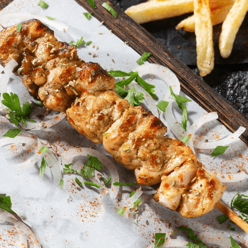 Chicken Souvlaki.