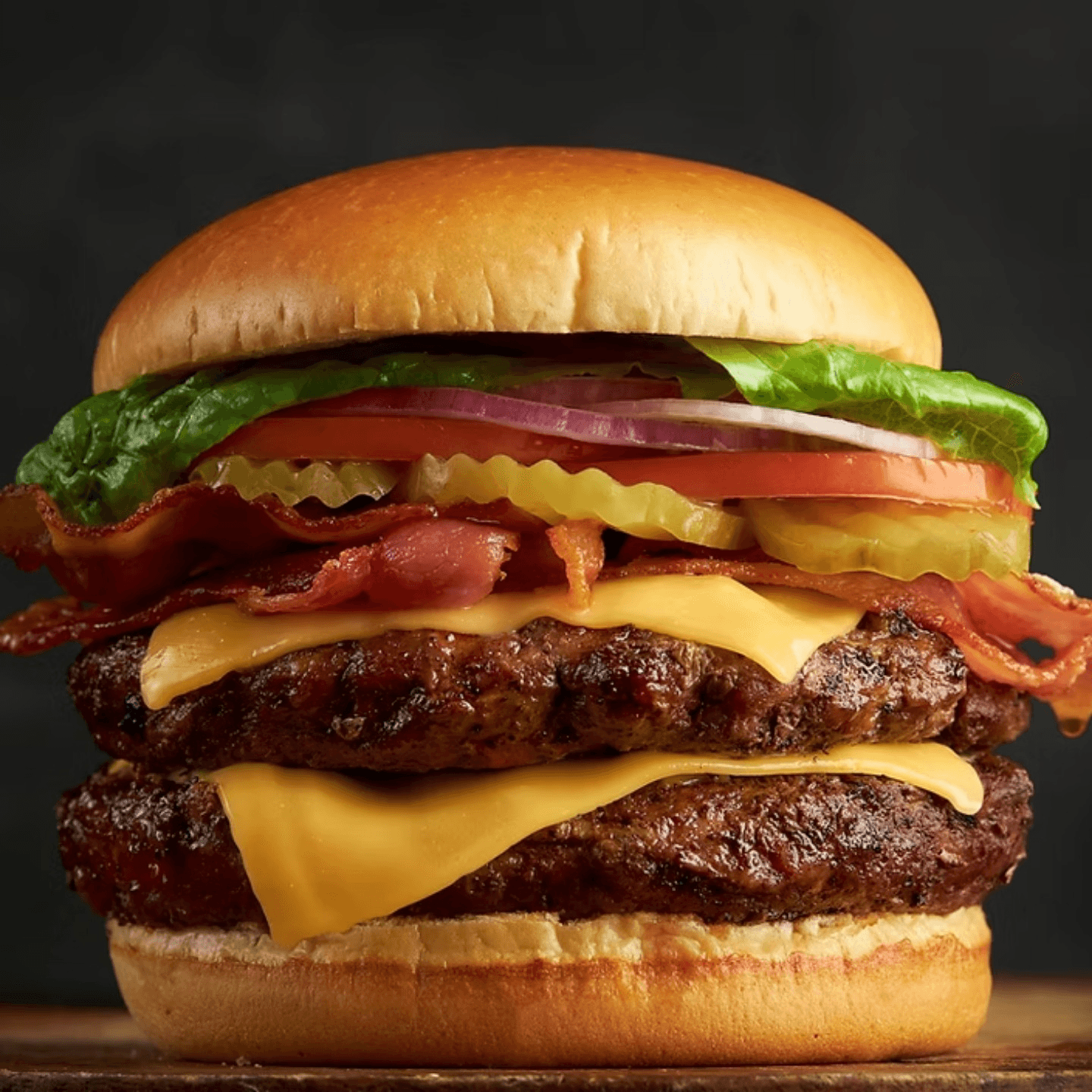 Double Bacon Burger Twice the Experience
