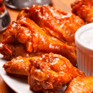 Wood-Fired Wings Tray.