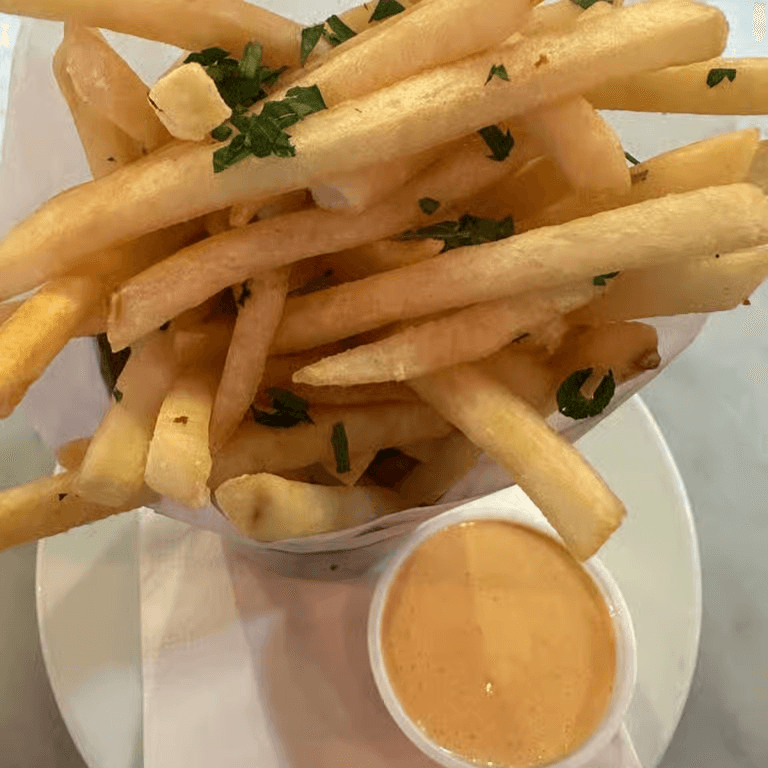 Pommes frites dinner.
