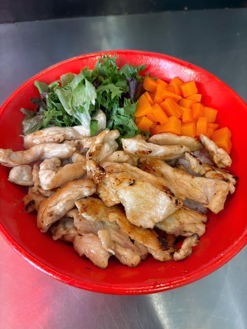 Garlic Chicken Bowl.