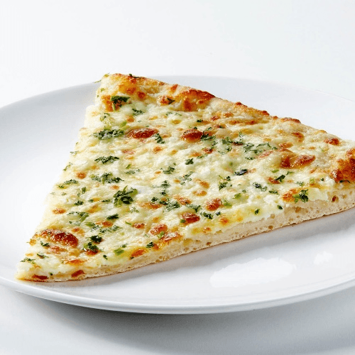 Slice White Garlic Pizza
