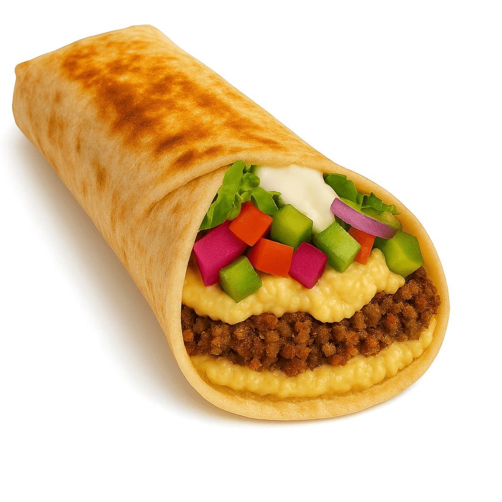 Falafel Saj Wrap.