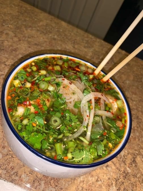 Chopped Green Onions & Cilantro.