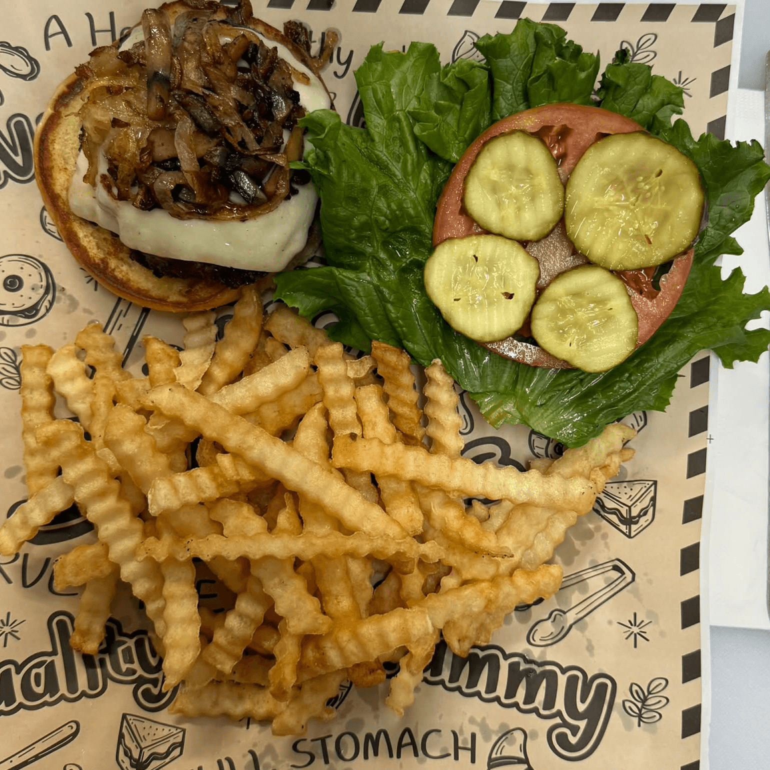 Mushroom Onion Stack.