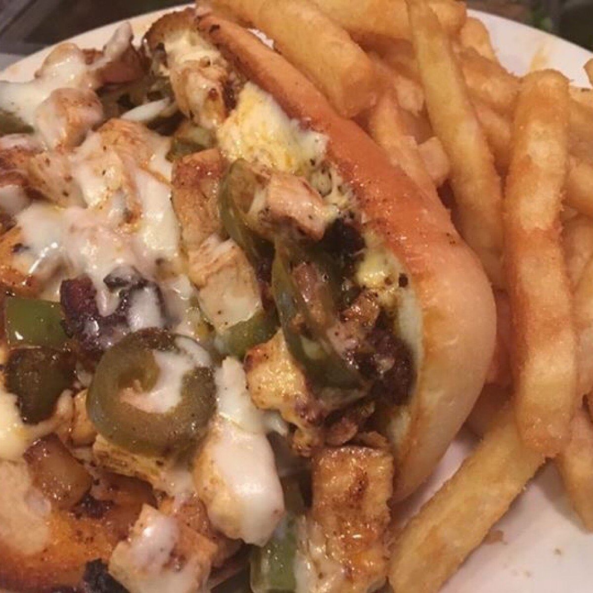 Cajun Chicken Philly Sandwich.
