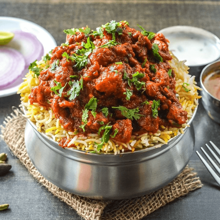 Boneless Chicken Dum Biryani (Vijayawada Bnls Spl Biryani).