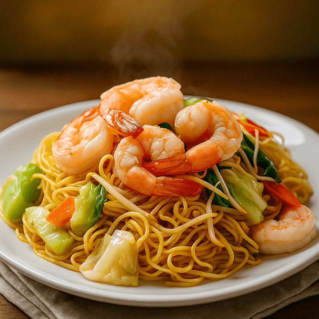 Pad mee leung noodles.