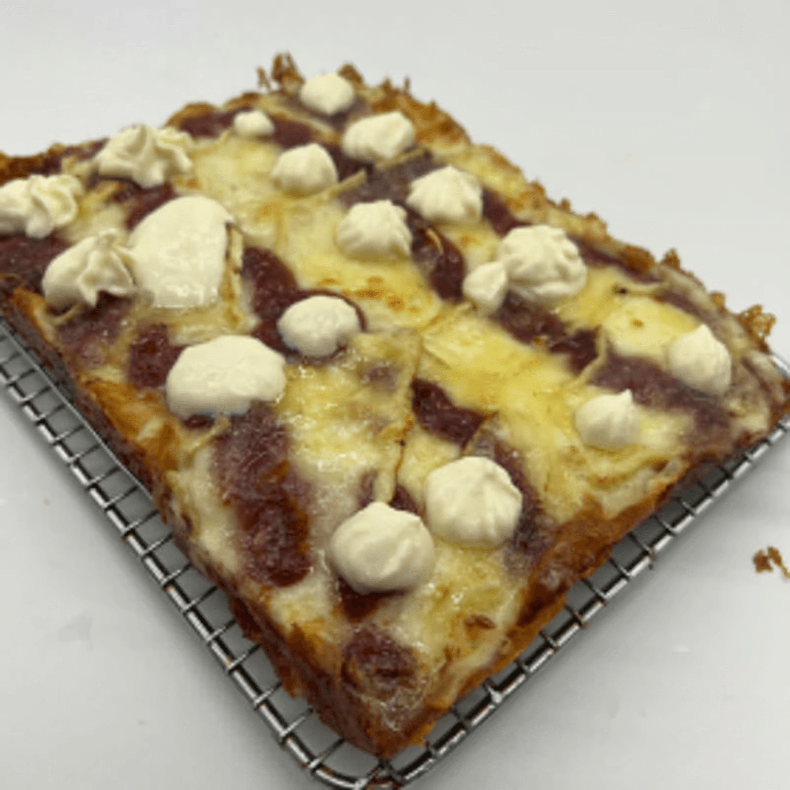 Sweet-n-Savory Detroit Pizza.