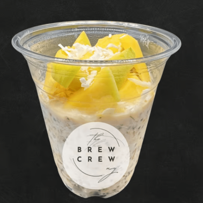 Mango Coconut Overnight Oats.