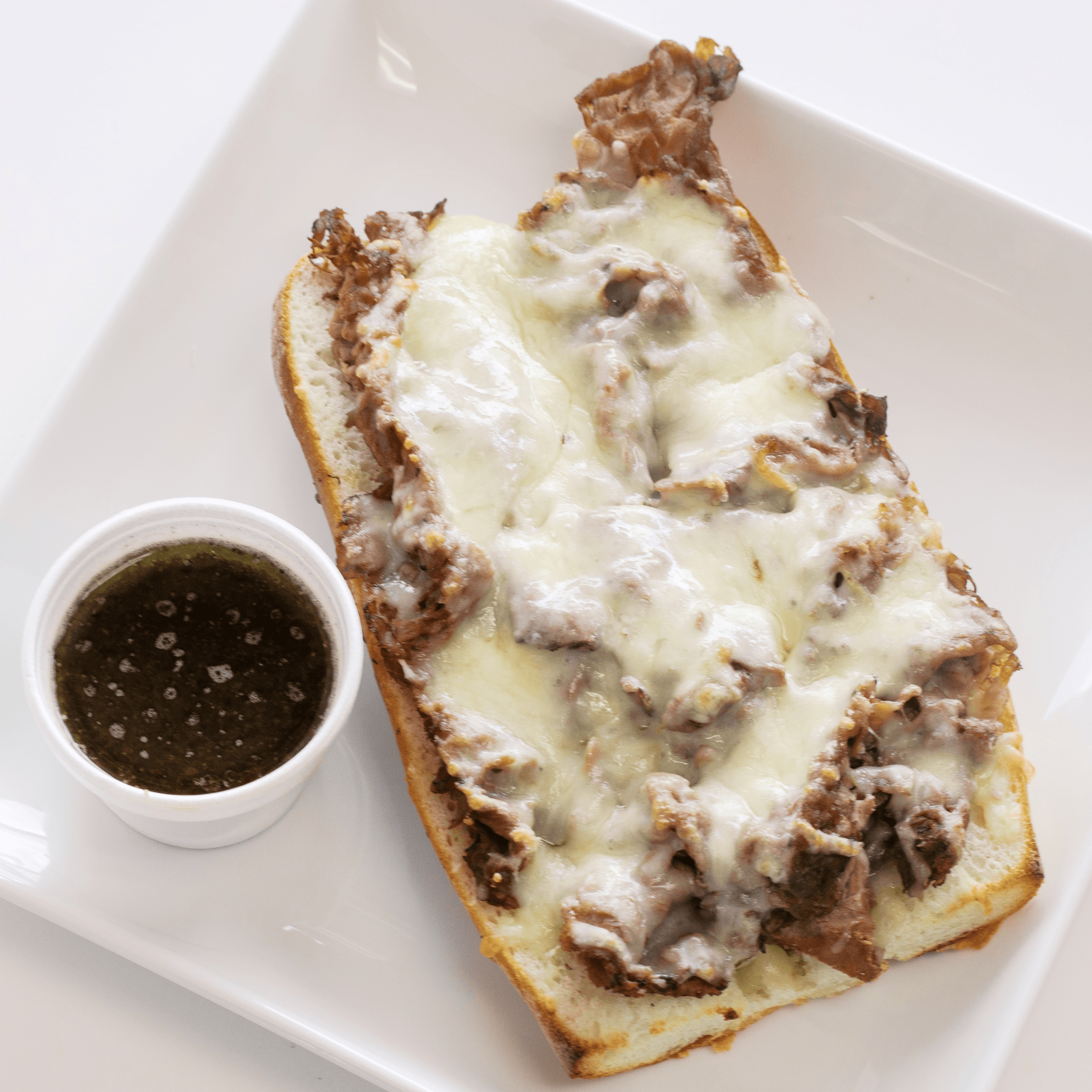 Roast Beef & Cheese Sandwich.