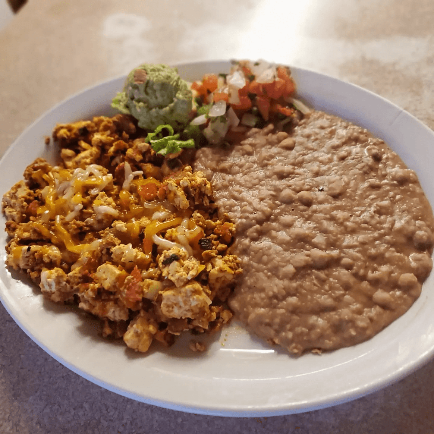 Vegan Chorizo Scramble.