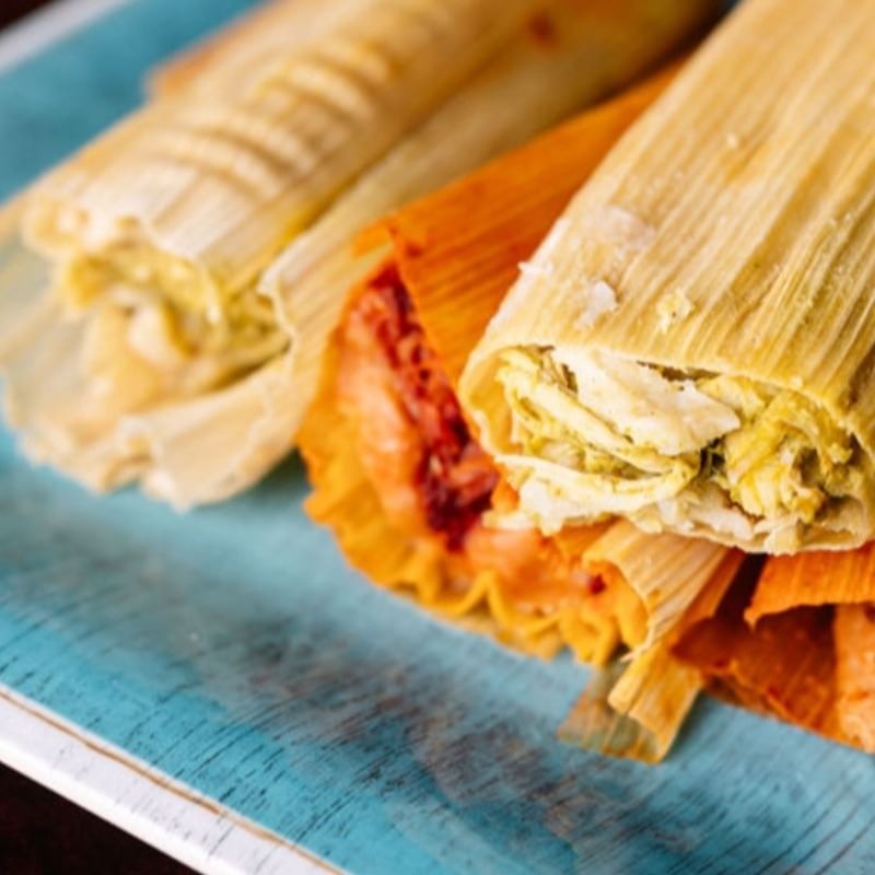 Tamale Rojo Pork Chamaco.