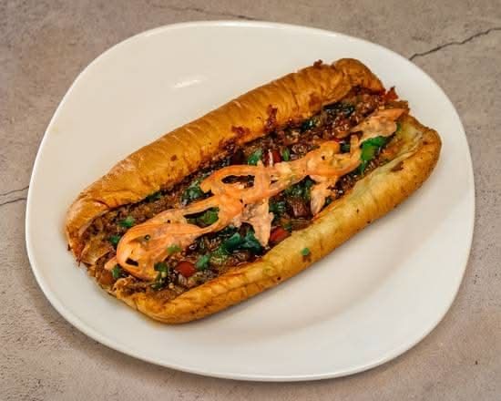 Impossible Steak Sandwich.