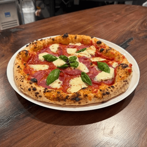 Classic Margherita Pizza.