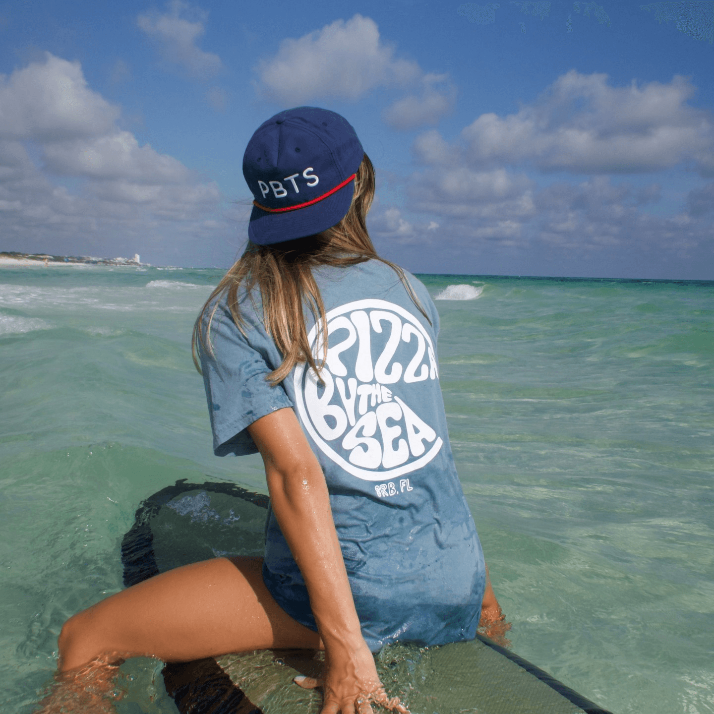 Missing Slice Blue Tee