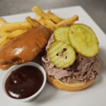 Pulled Pork Sandwich.