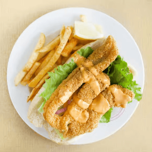 Fish Po' Boy Sandwich.