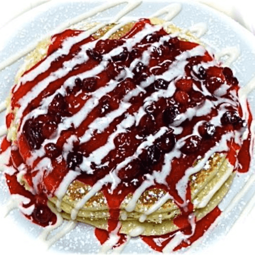 Cranberry Eggnog Cakes.