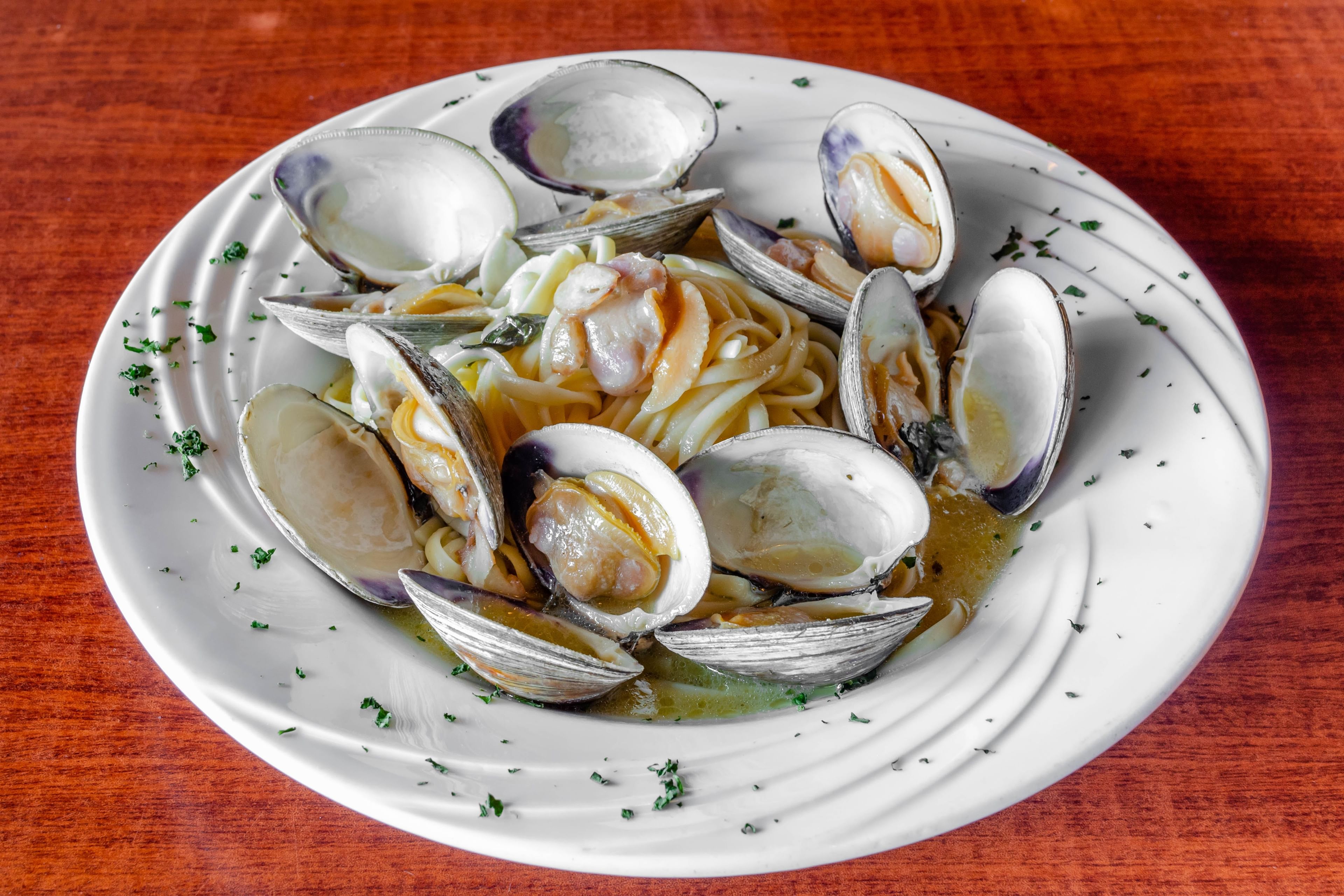 Linguine Clam Sauce Pasta.