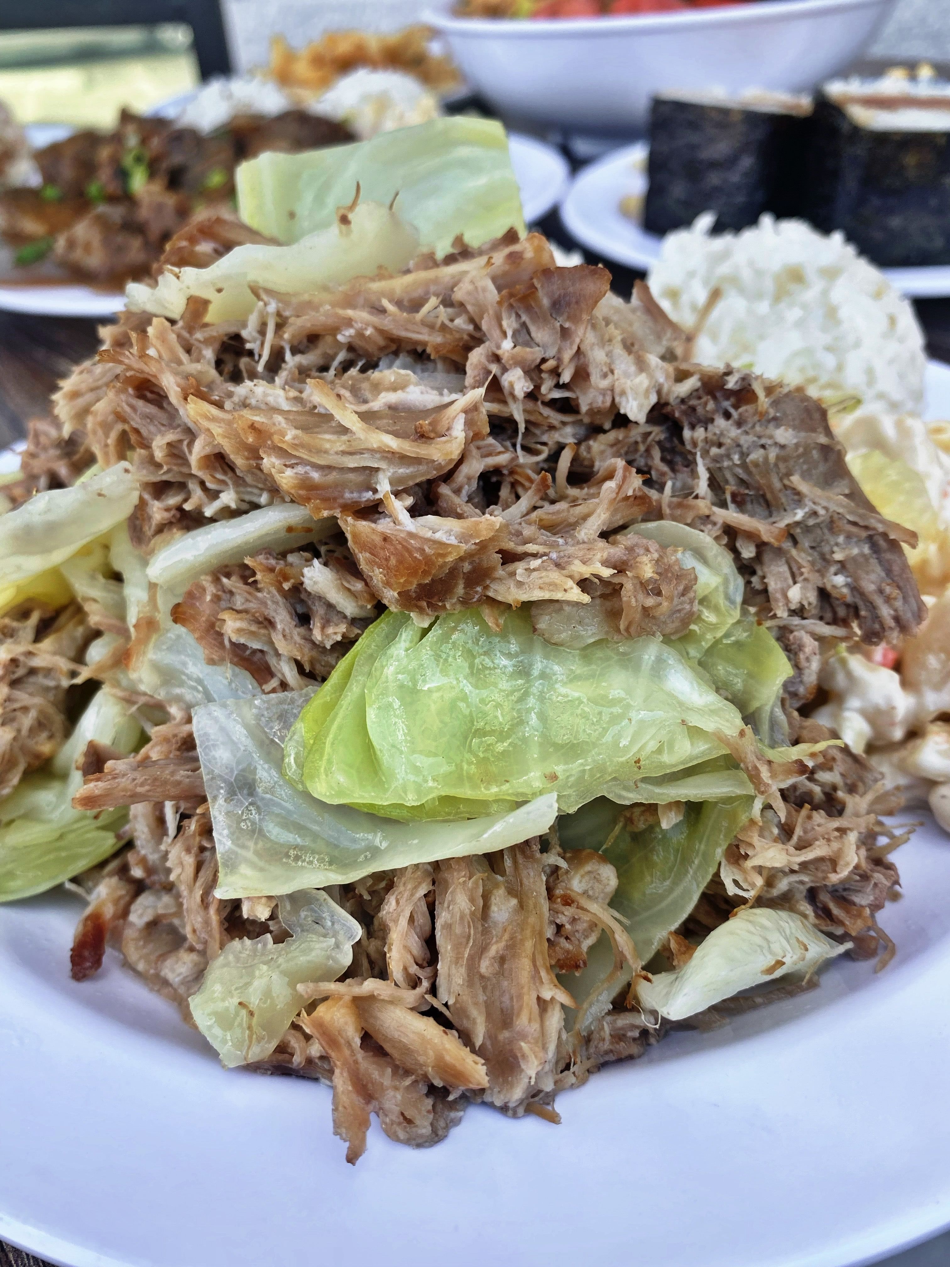 Kalua Pig and Cabbage.