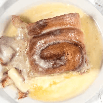 Large Cinnamon Roll with Cream Cheese Topping.