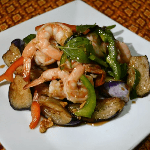 Eggplant Shrimp.
