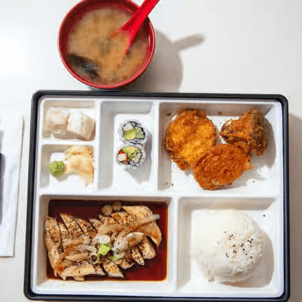 L- Chicken Teriyaki Bento Box.