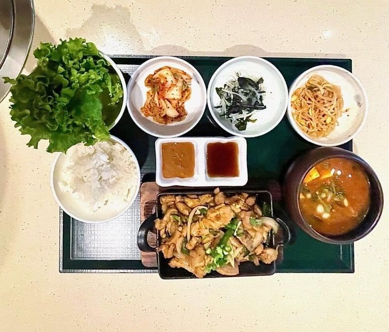 Meat Platter with Korean BBQ.