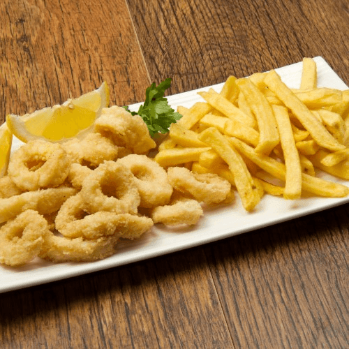 Calamari Served with a Side.