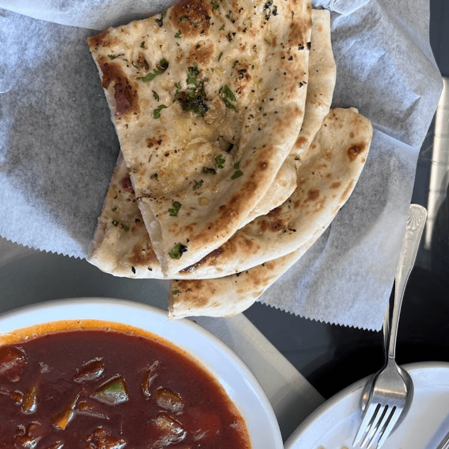 Buttery Garlic Naan Bliss!