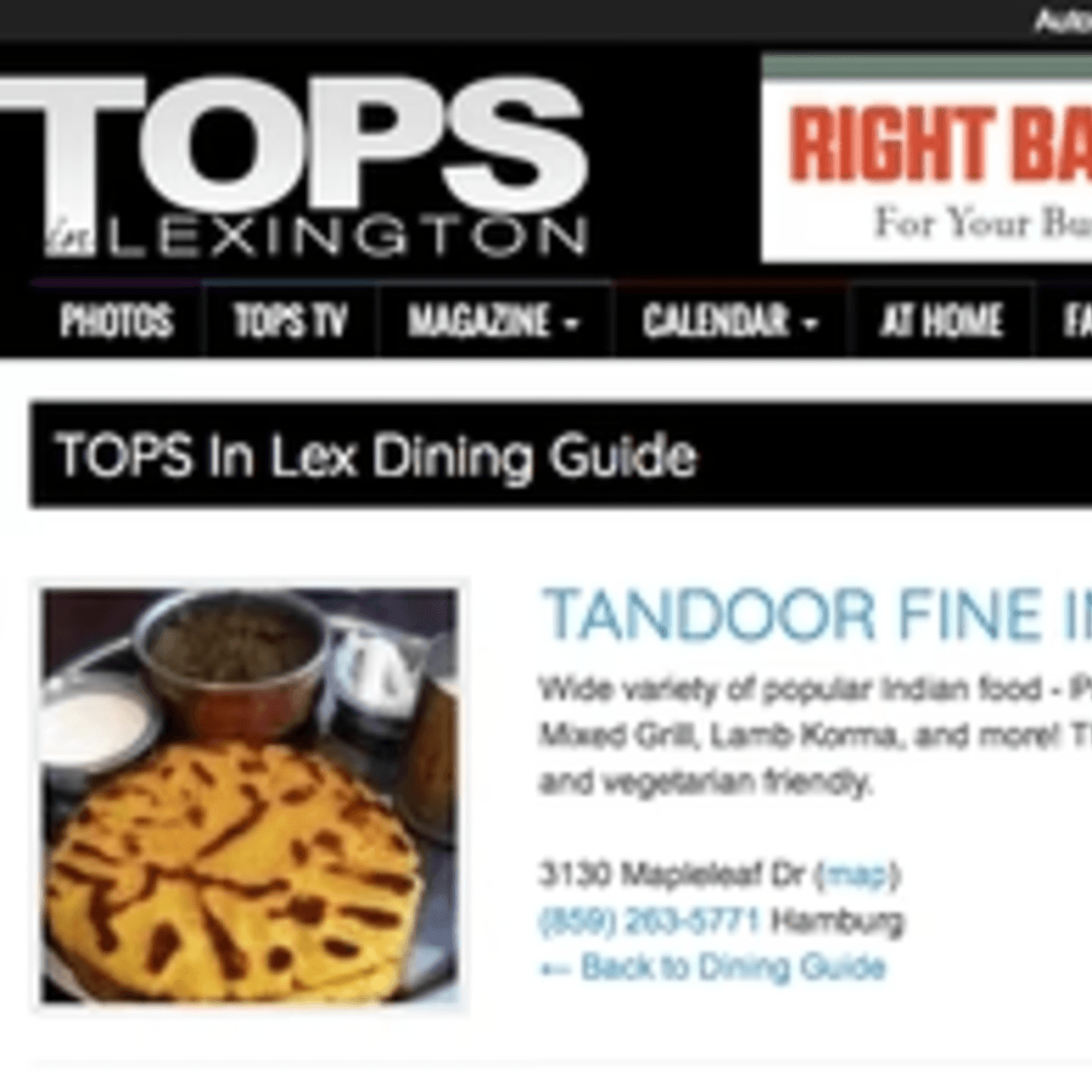 Tandoor Fine Indian Cuisine
