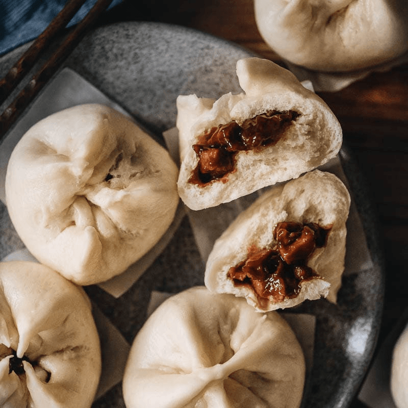A6. Char Siu Bao (BBQ Pork Buns) (3 pcs) - 叉烧包.
