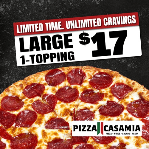 Large 1-Topping Pizza.