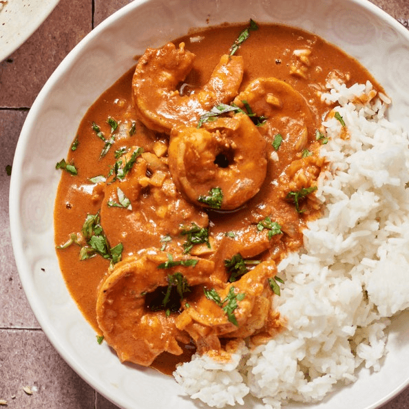 Shrimp Tikka Masala.
