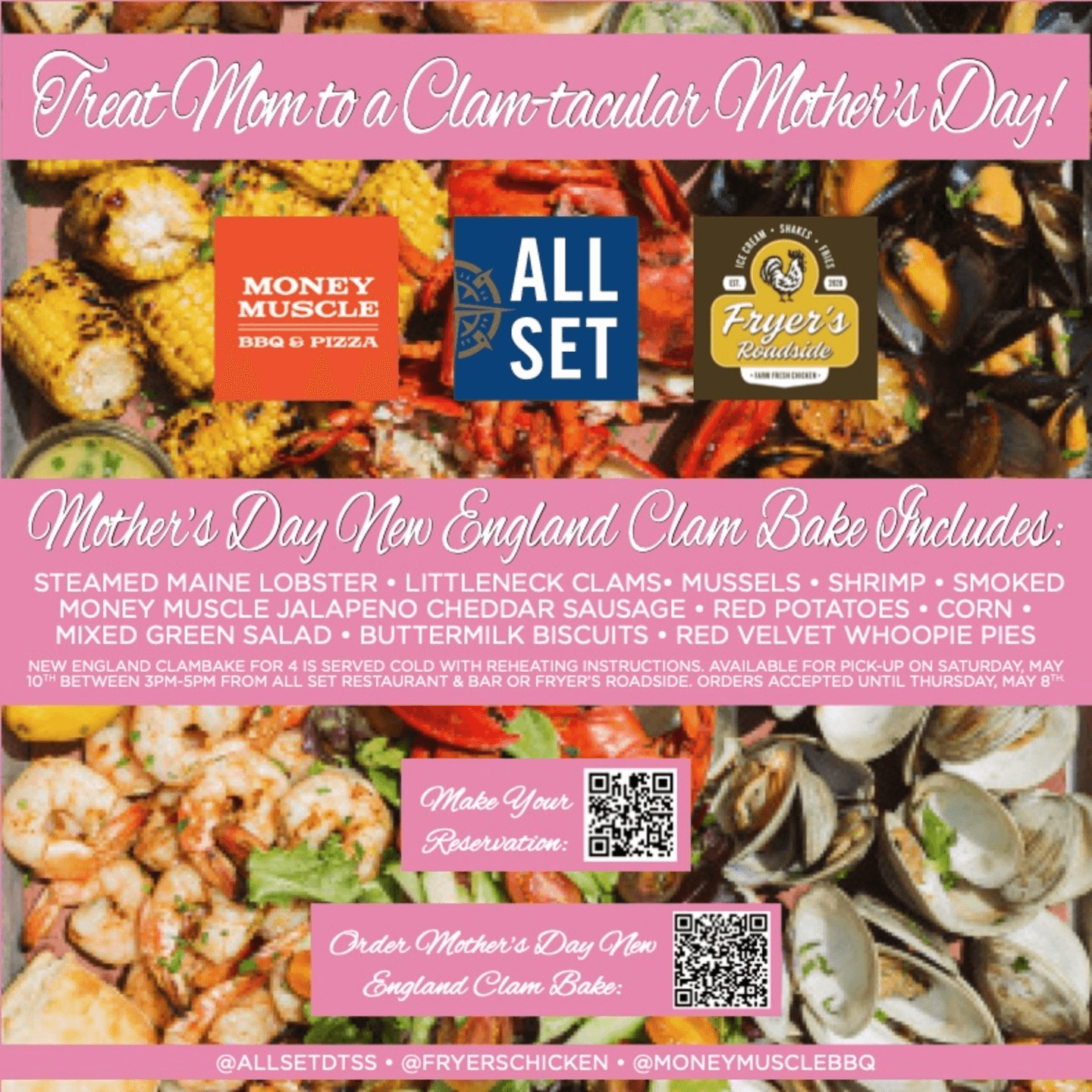 Treat Mom to a Clam-tacular Mother's Day!