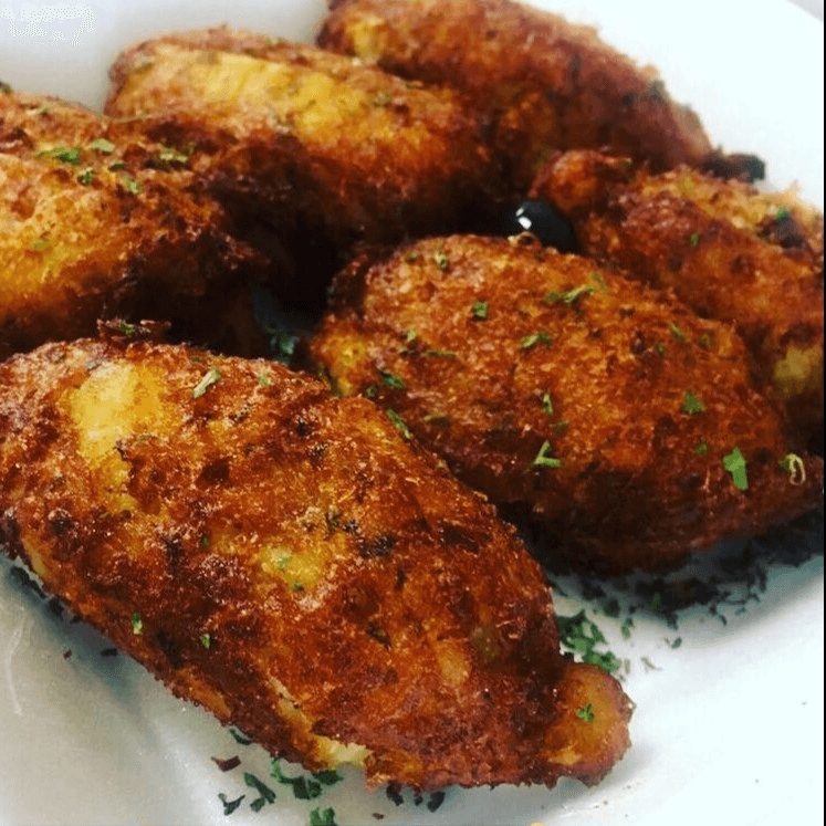 Cod fish cake sandwich.