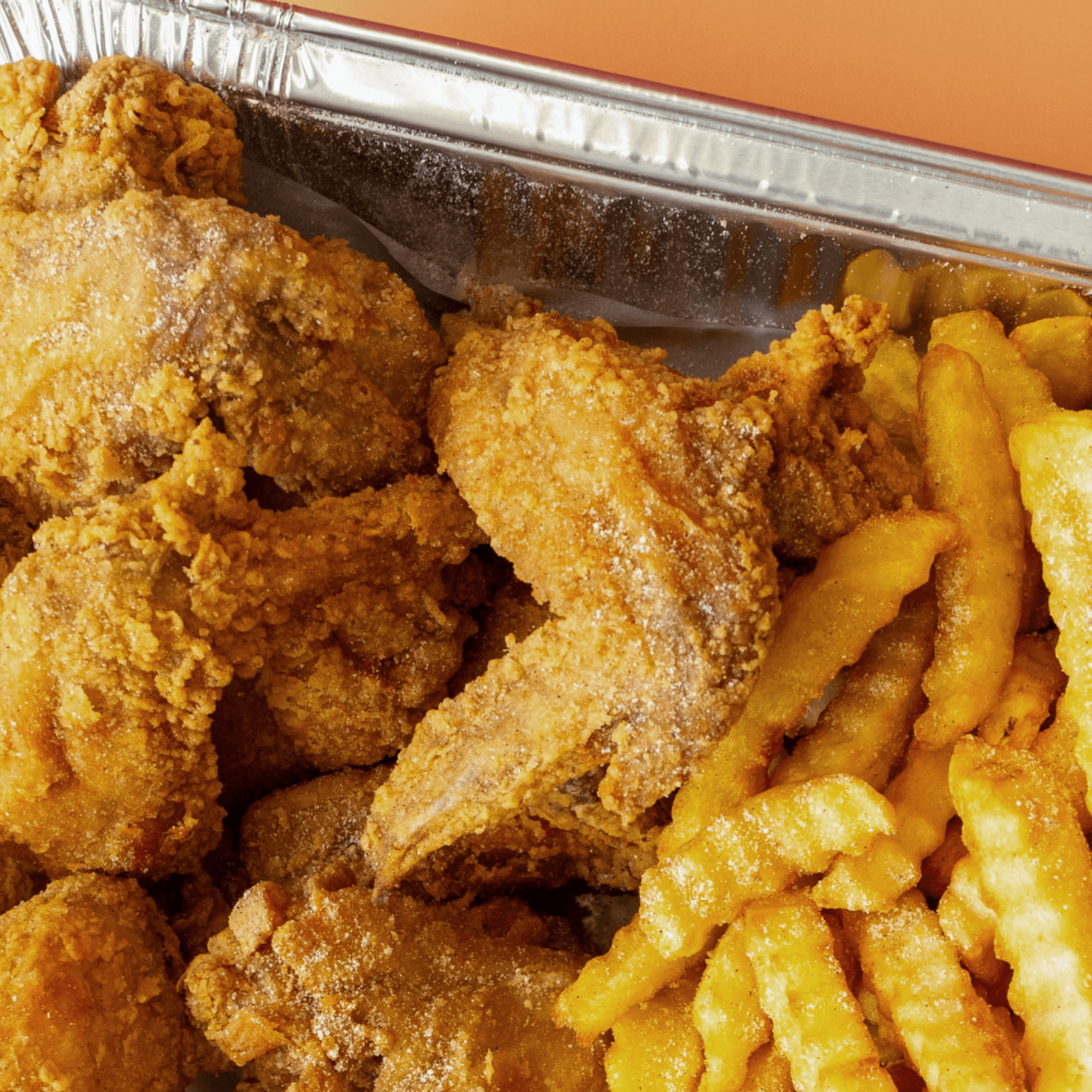 6 wings daily lunch special.