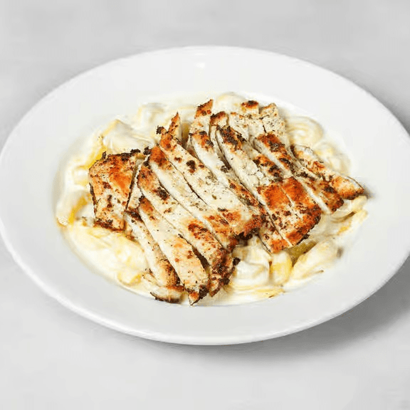 Tortellini Alfredo with Chicken.