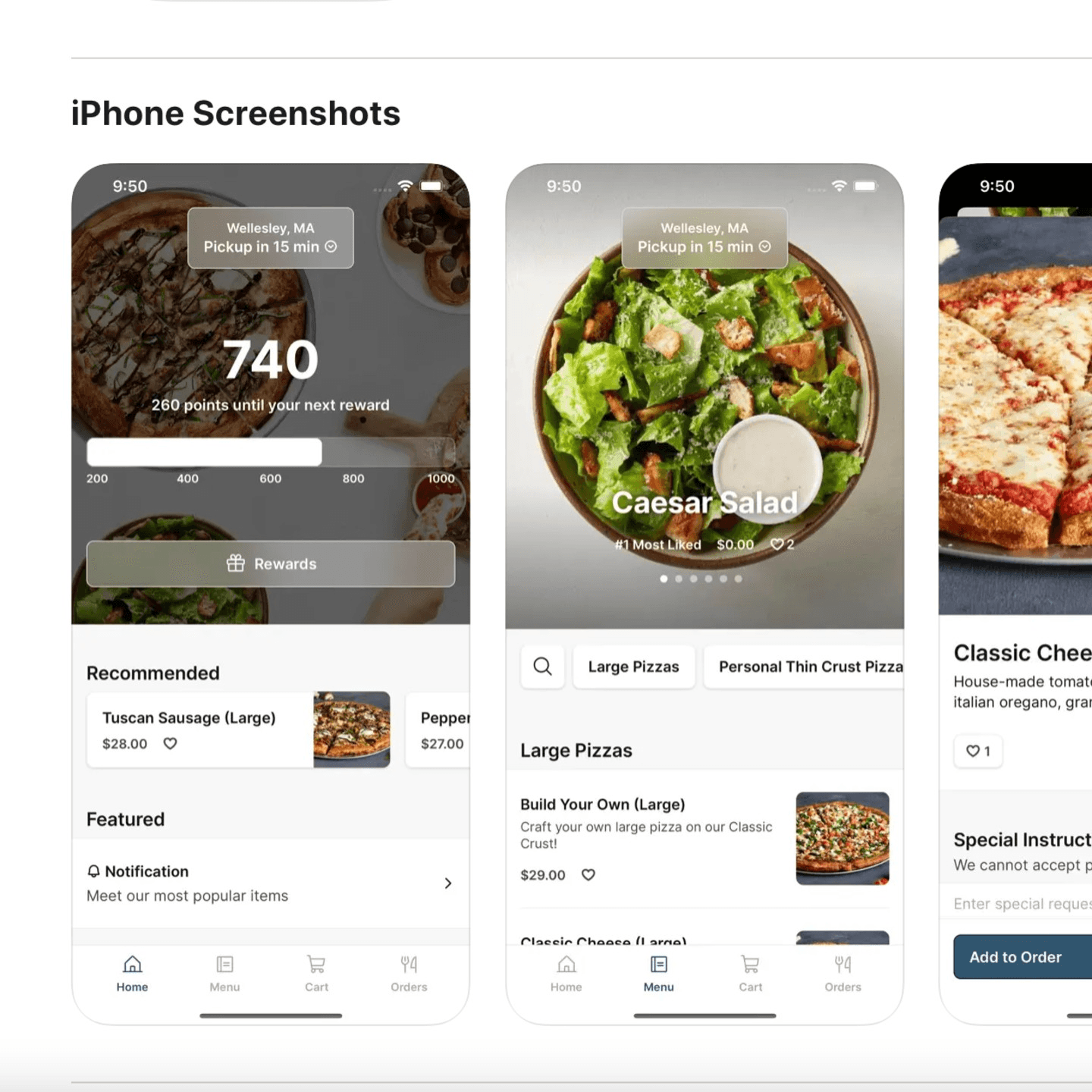 Oath Pizza Wellesley App