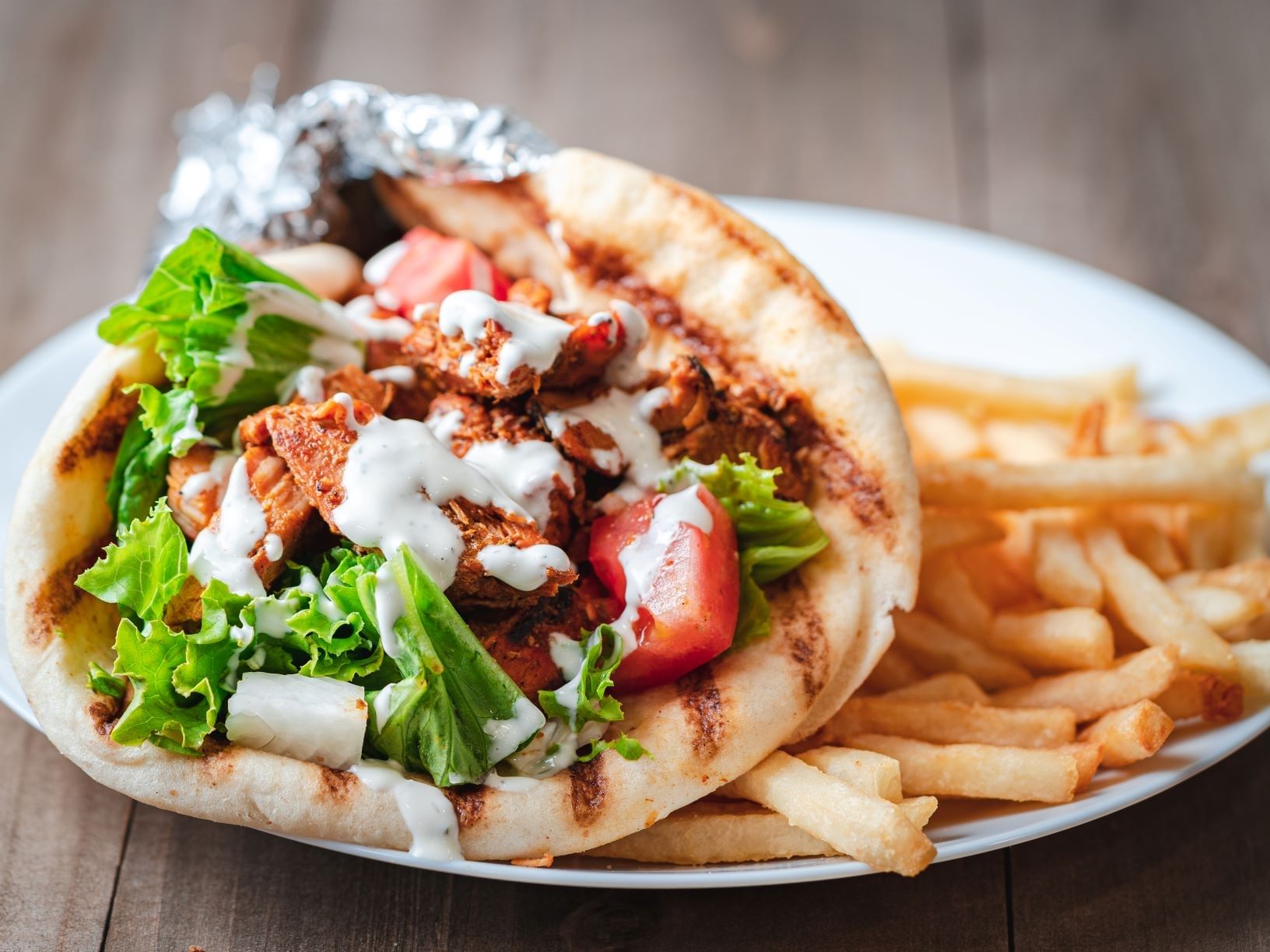Chicken Gyro Combo.