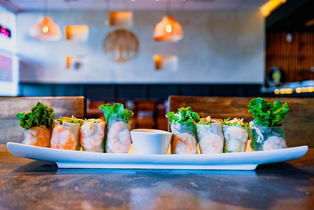 Pork & Shrimp Spring Rolls.