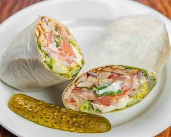 Greek Chicken Wrap.