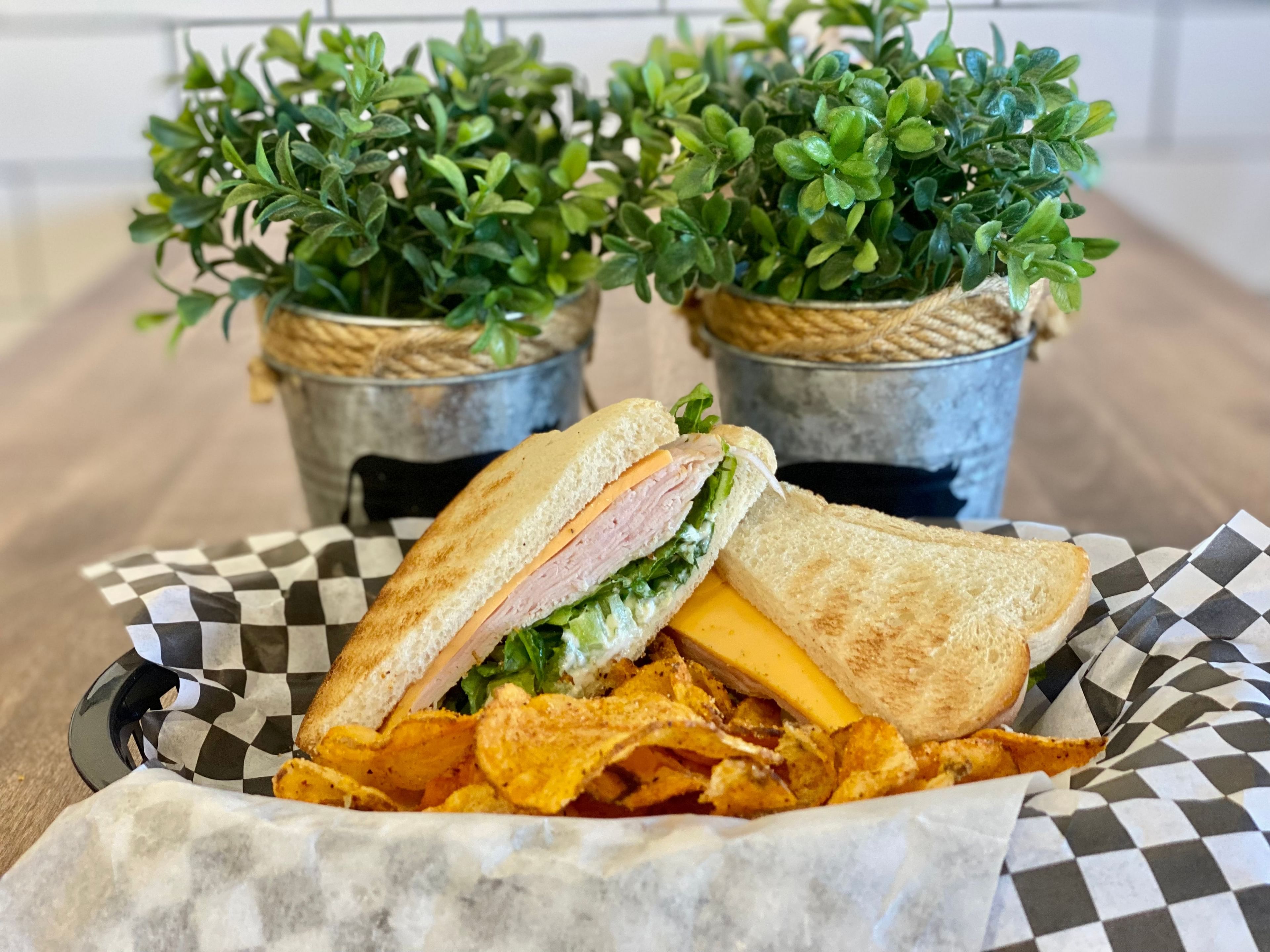 Turkey & Cheese Sandwich.