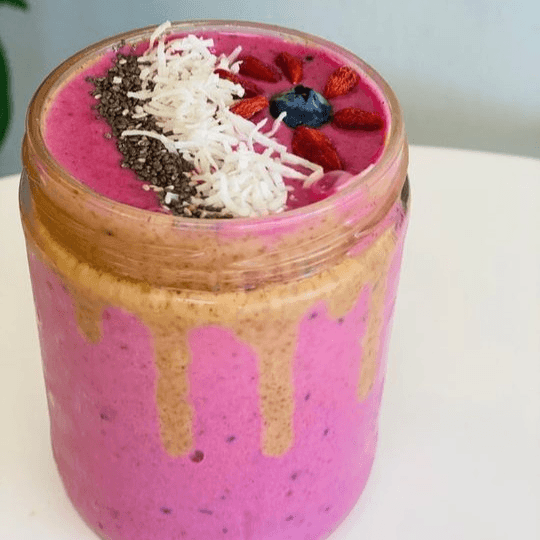 Pink Protein Smoothie.