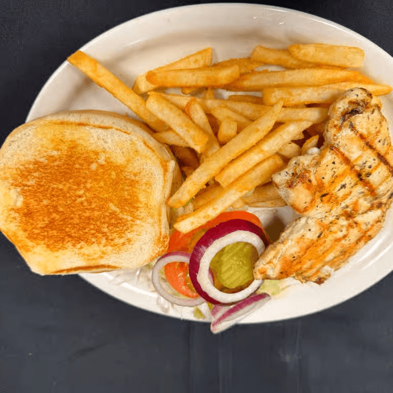 Wolfies Chicken Sandwich Lunch.