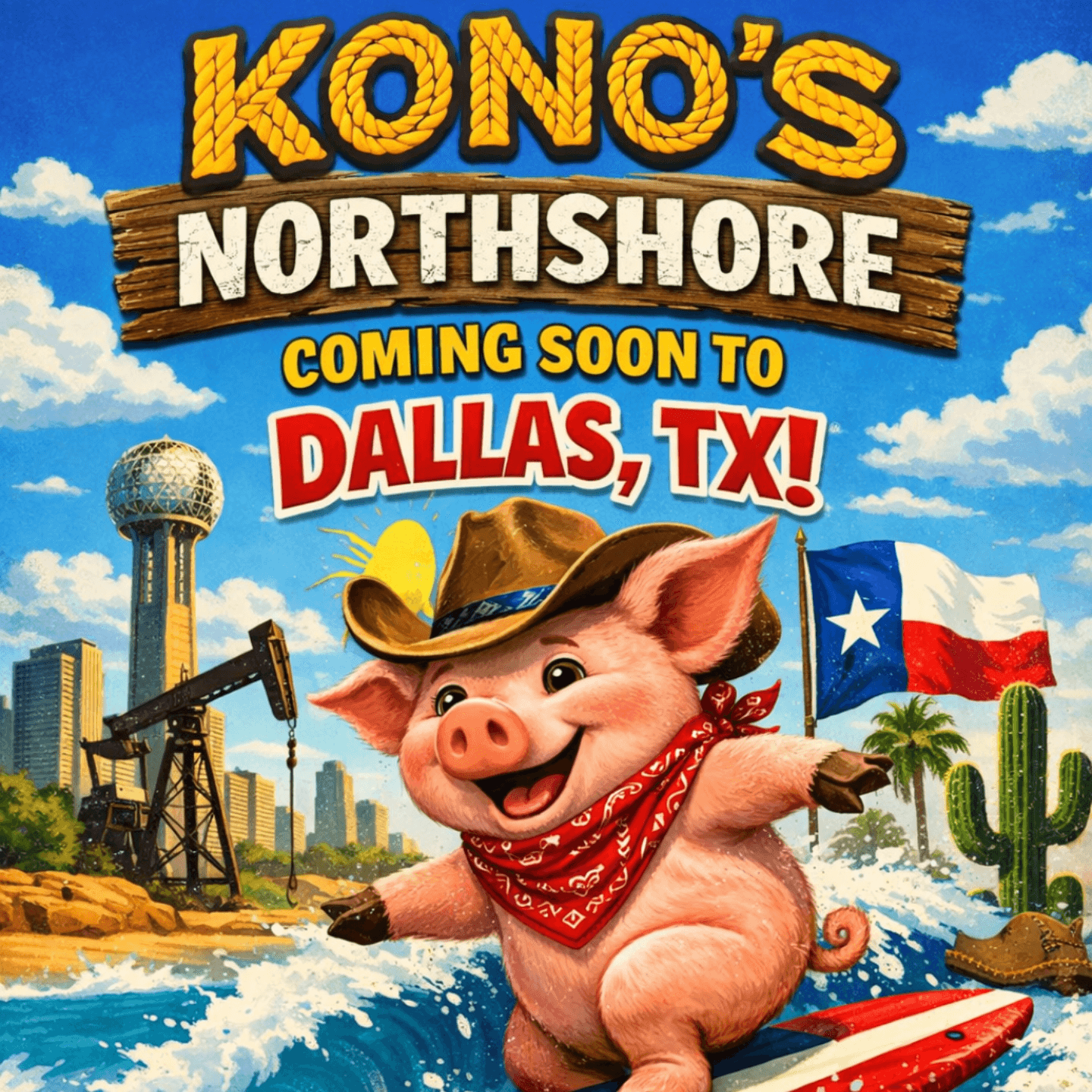 KONO'S NORTHSHORE IS COMING TO DALLAS, TX!